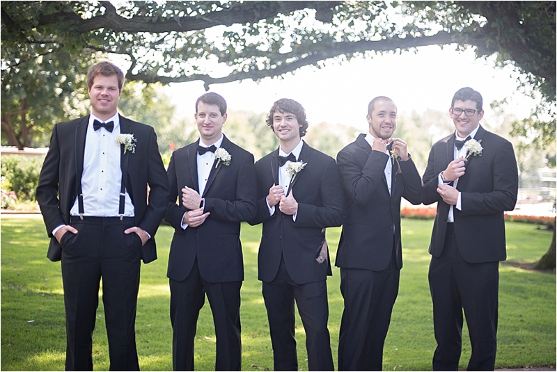 formal groomsmen suit with bowtie