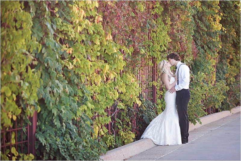 downtown sioux falls ivy wall bridal portraits