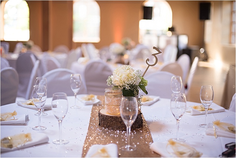 formal rustic wedding reception decor