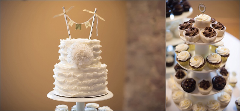 simple ivory wedding cake design
