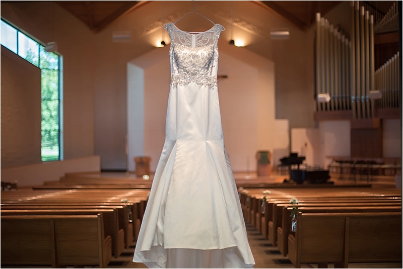 beaded trumpet bridal gown