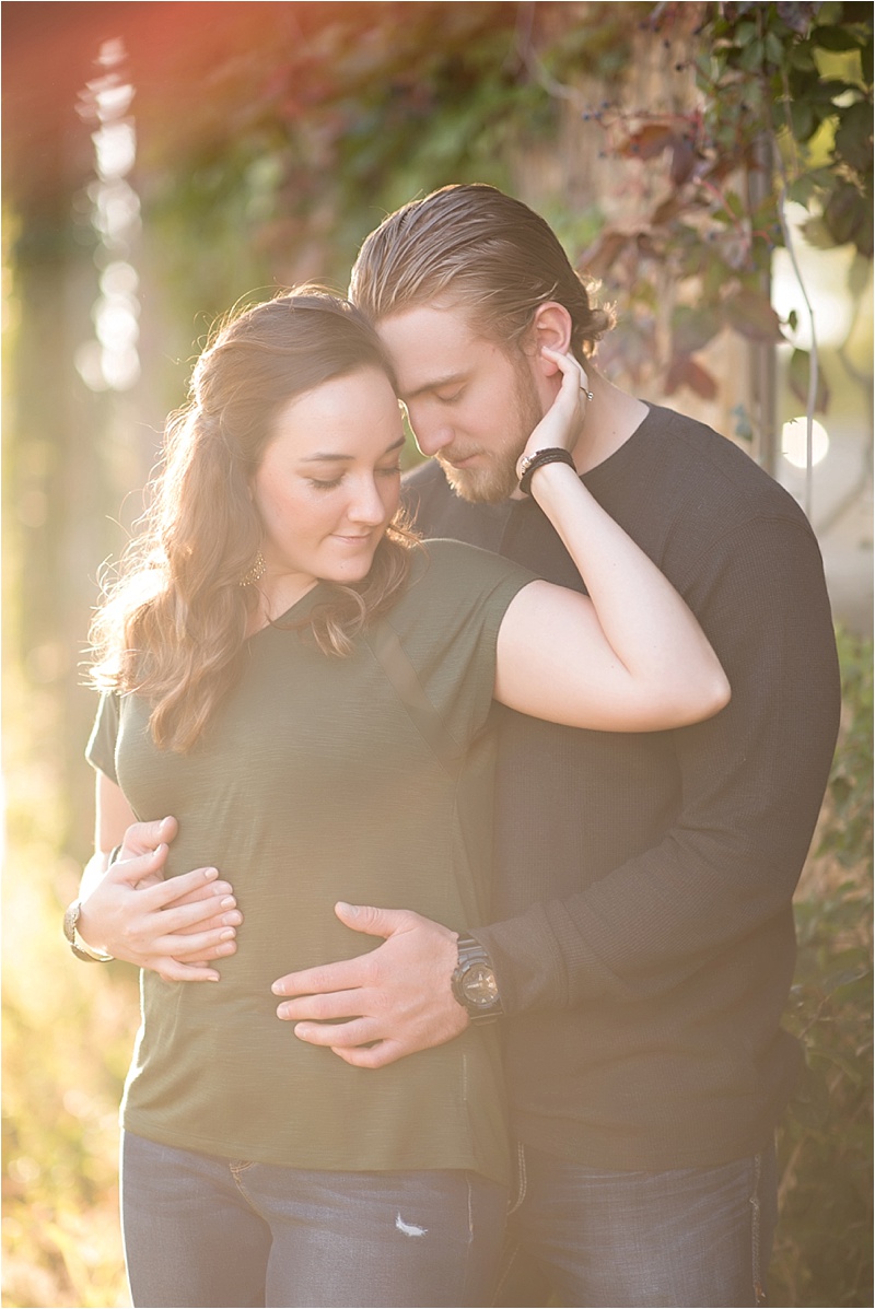Romantic fall engagement session