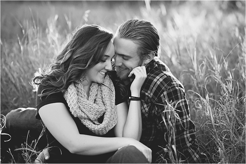 Romantic fall engagement session