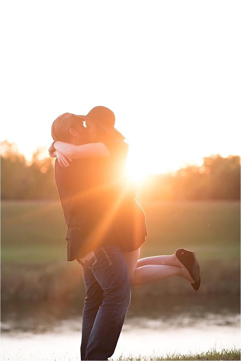 Sun soaked fall engagement photography