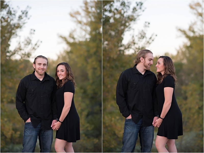Fun fall engagement photography
