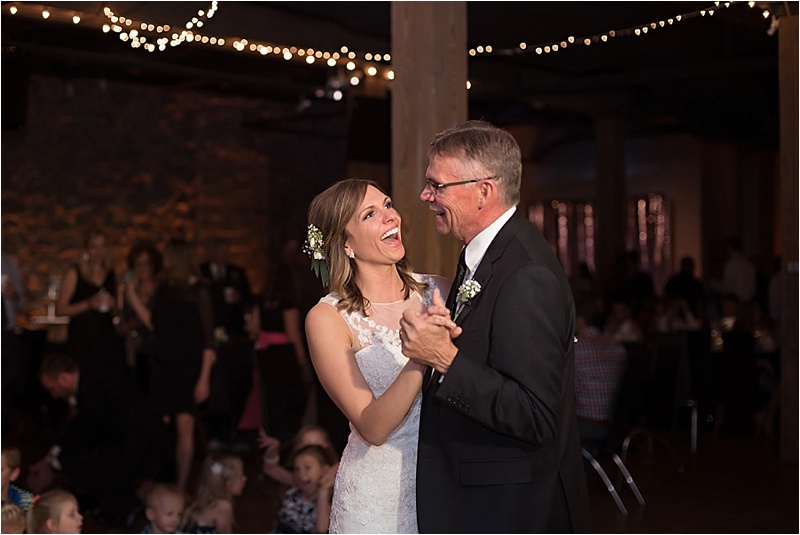 vintage chic downtown wedding dance father daughter