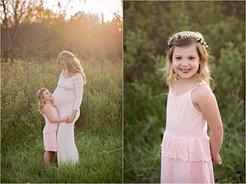 Mother Daughter Maternity Portraits