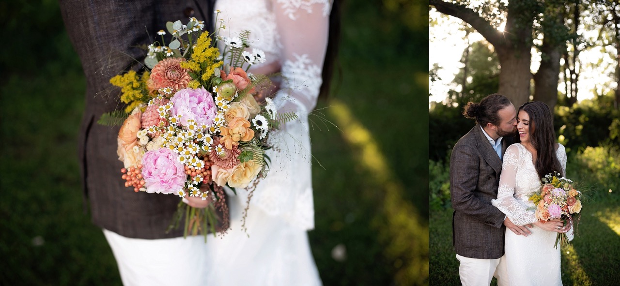 wildflower inspired wedding bouquet