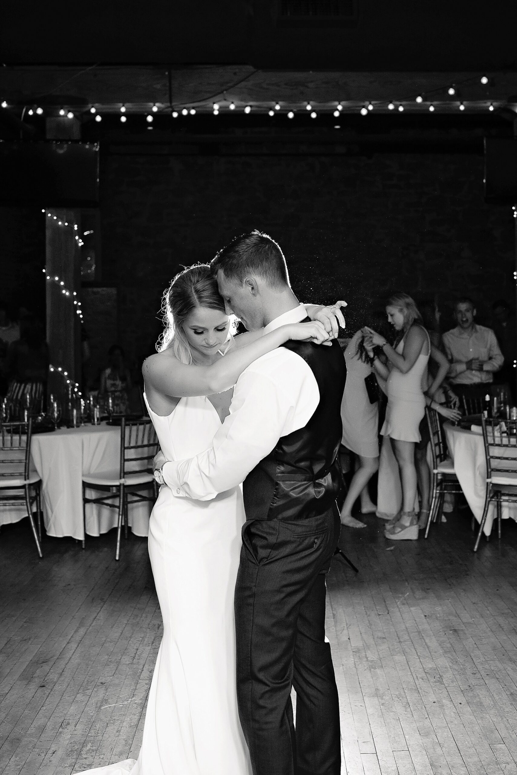 bride and groom first dance icon events center downtown sioux falls south dakota