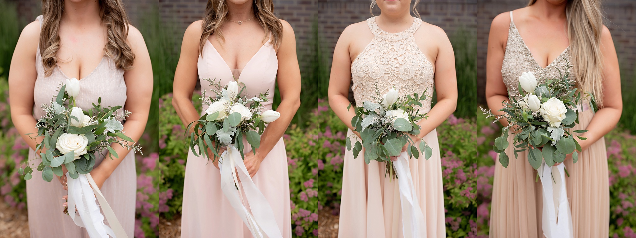 coordinating bridesmaids dresses