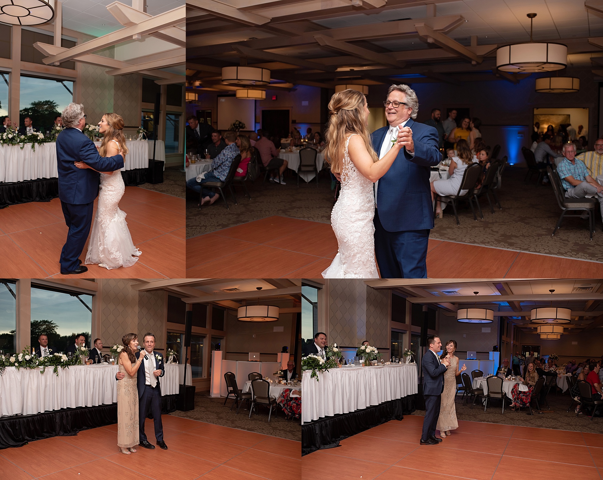 bride and groom first dance country club wedding