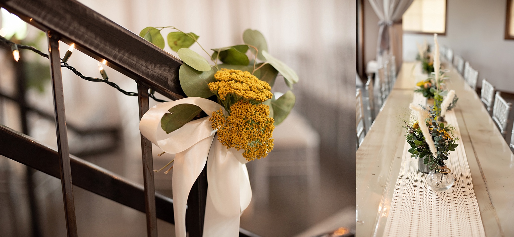 marigold flowers and whimsical centerpieces for vintage vibe