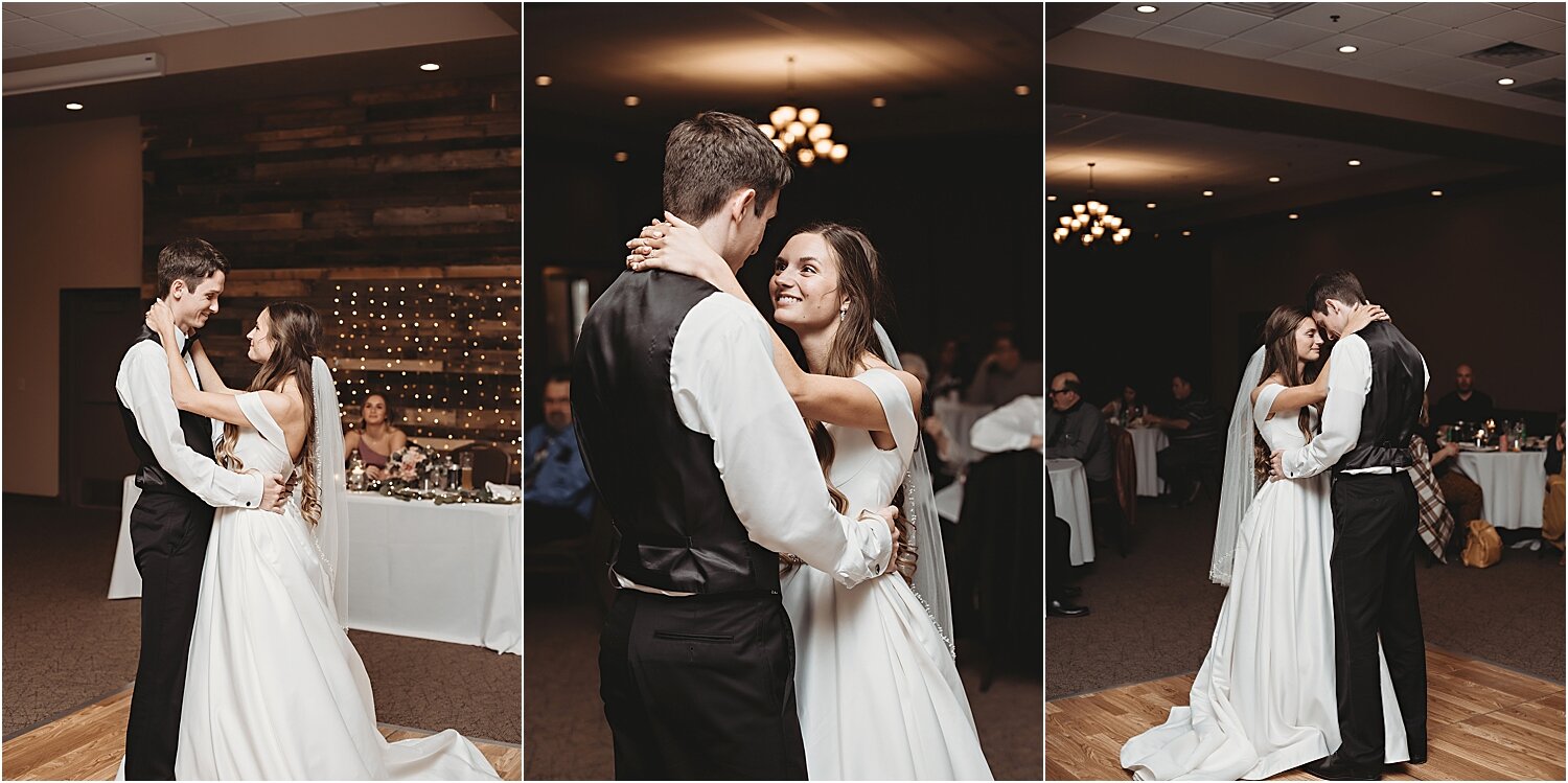 bride and groom first dance luverne minnesota