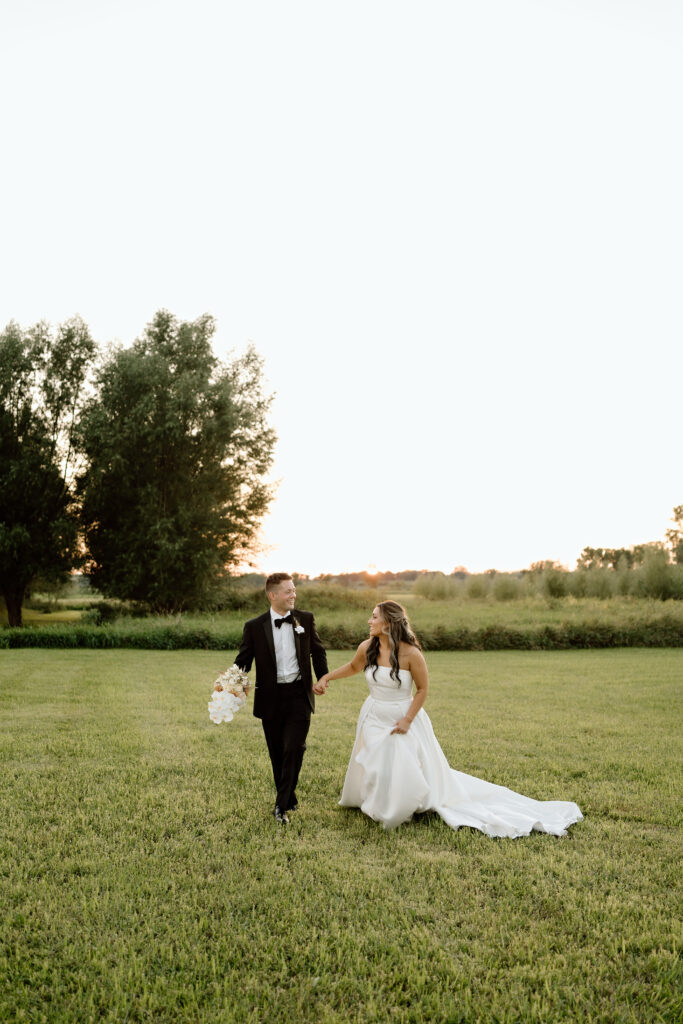 Light-filled wedding portraits at The Atrium at Blue Haven
