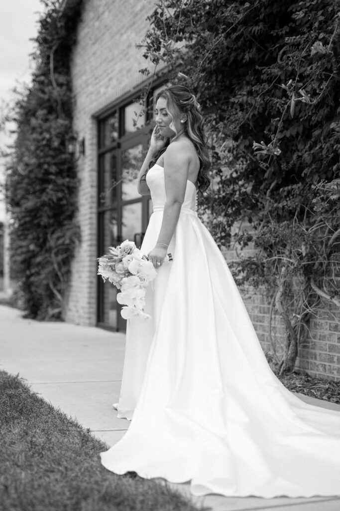 Bride portrait in soft natural light at The Atrium at Blue Haven